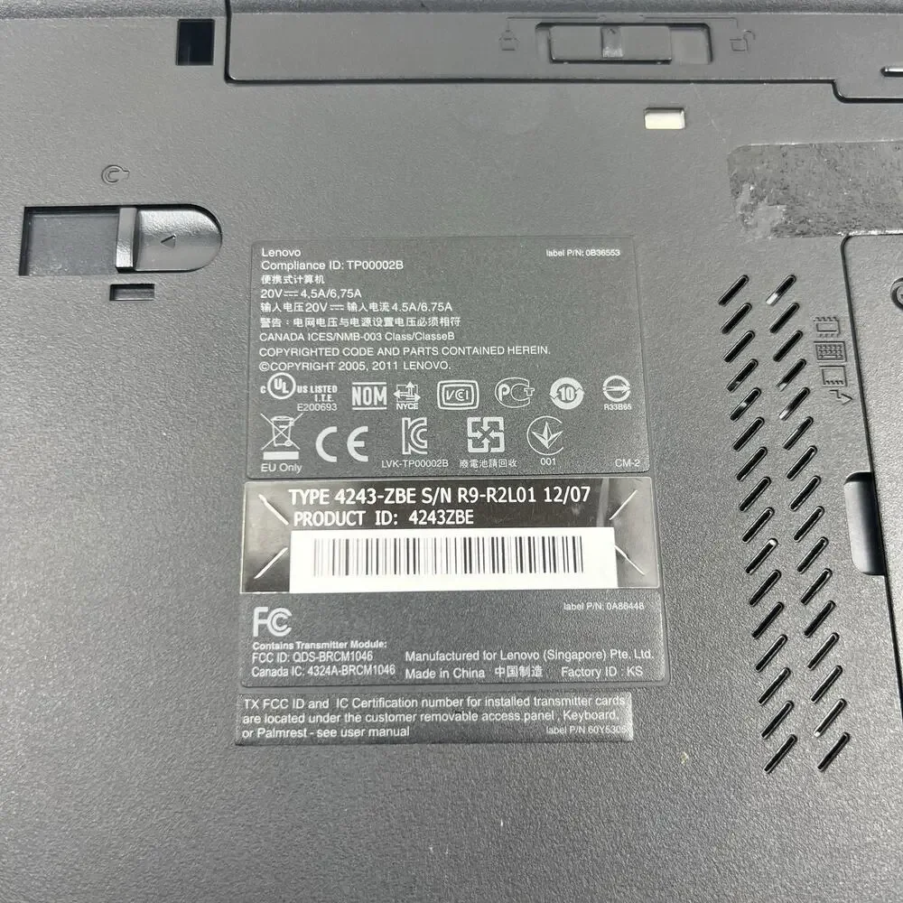 Lenovo ThinkPad T520 Intel i7-2640M 8GB 500GB HDD Win 11 w/ Charger|ELP102, READ